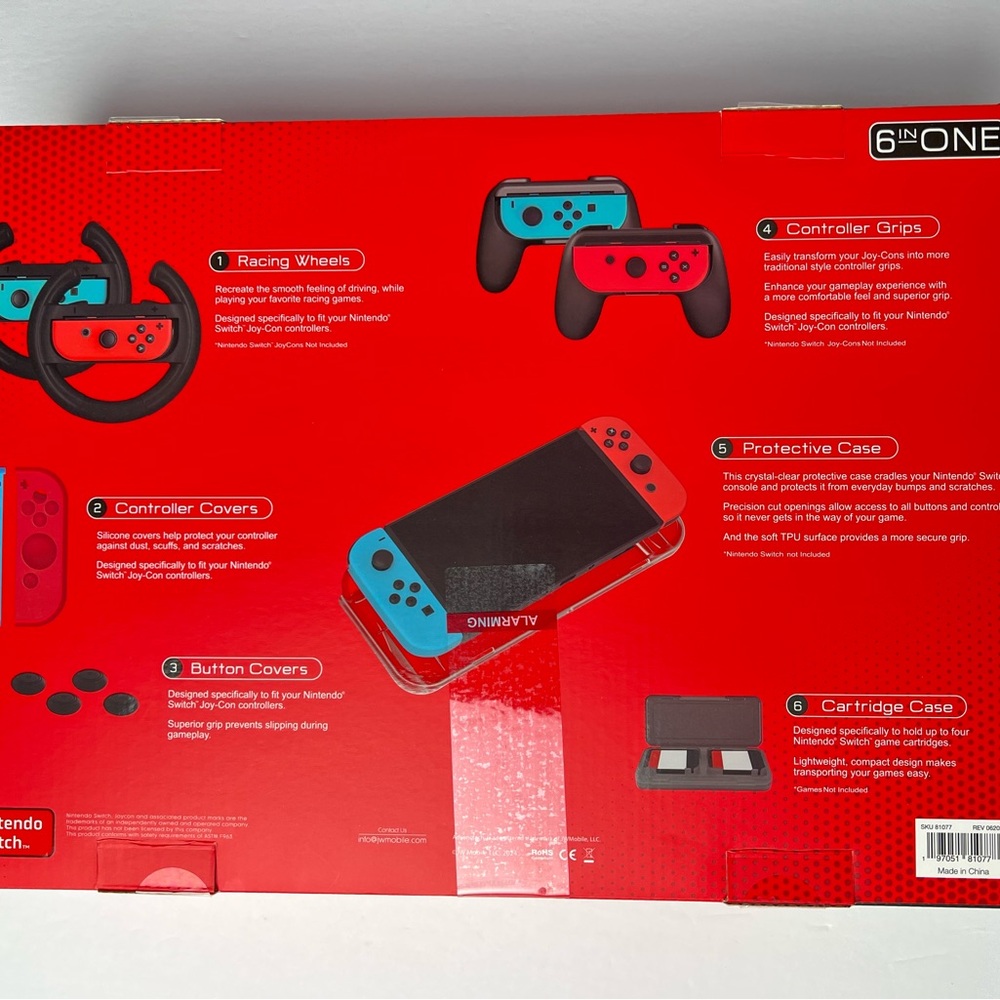 Advanctech 6 In 1 Set For Nintendo Switch Accessories - Picture 2 of 7
